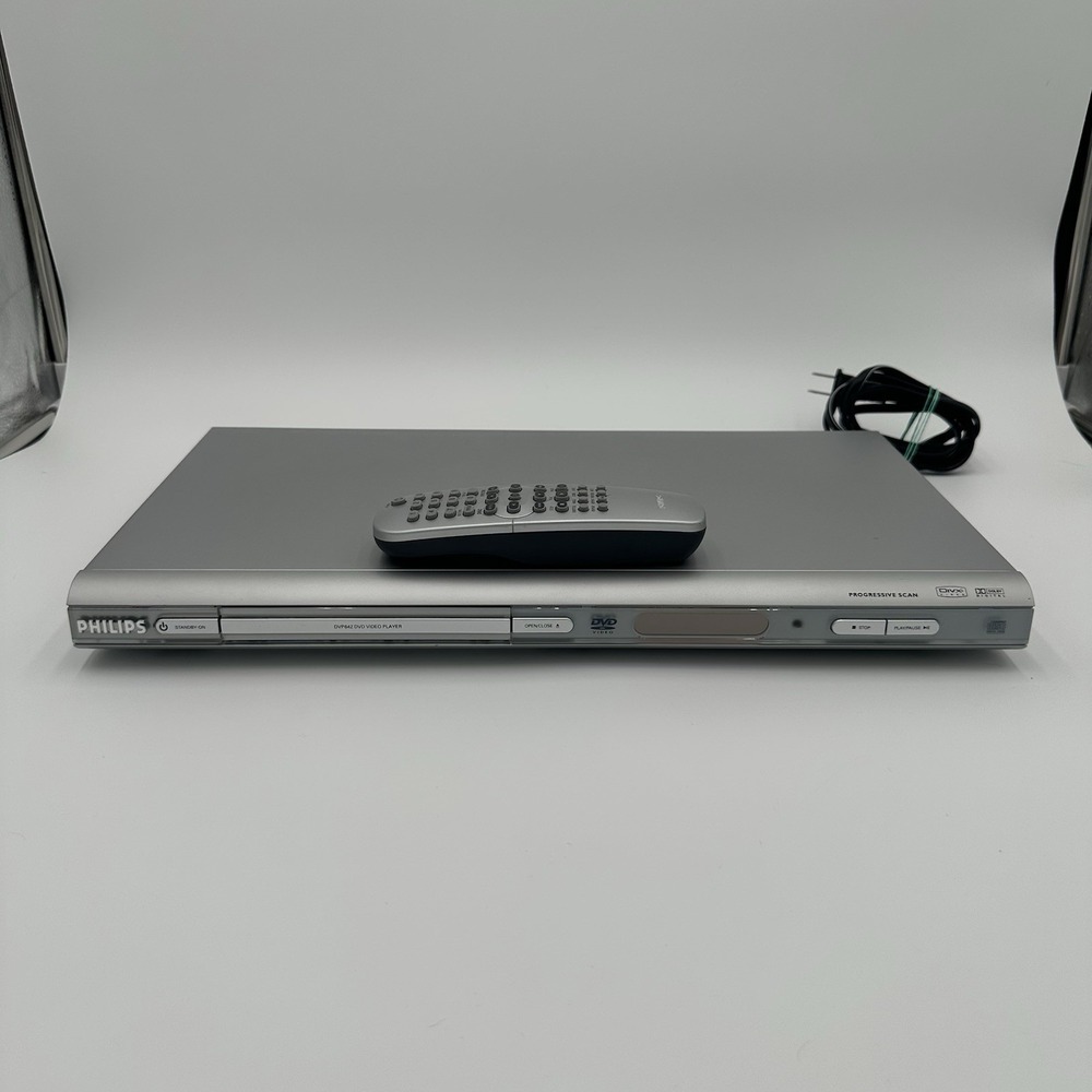 Philips DVP642/37 CD DVD Player Progressive Scan tested Works & Has Remote